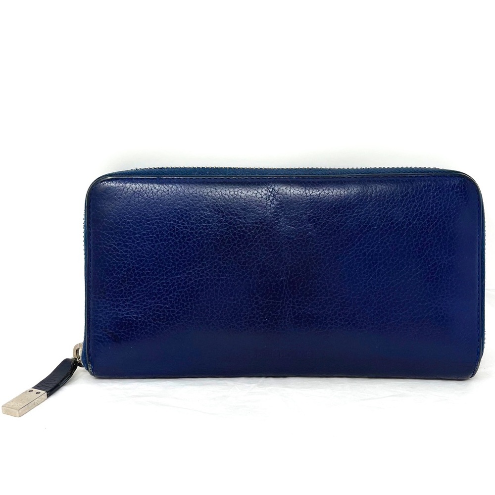 Dior Homme Men’s Blue Zip Around Long Wallet